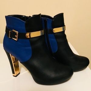 Black and Blue bootie
